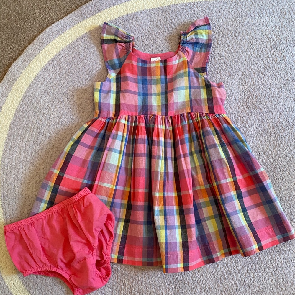 BabyGAP plaid girls dress